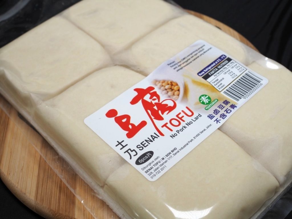 senai tofu plain bean curd 6 pieces in a pack asian malaysia johor